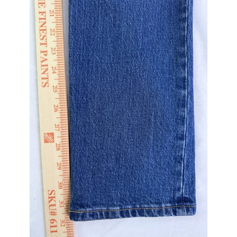Levi's 501 Jeans Women's 27x32 Medium Blue Straight Leg Button Fly Denim Pants